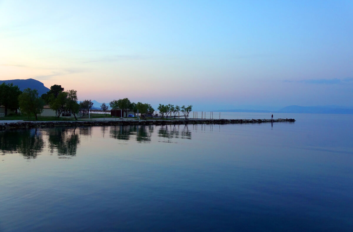 Millennium Rentals Corfu Coast at Messonghi, Corfu, in the evening